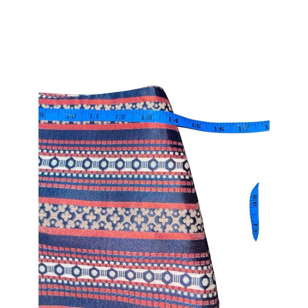 LOFT PETITES Women's 0 Petite Tribal Pattern Lined Pencil Skirt - Picture 6 of 12